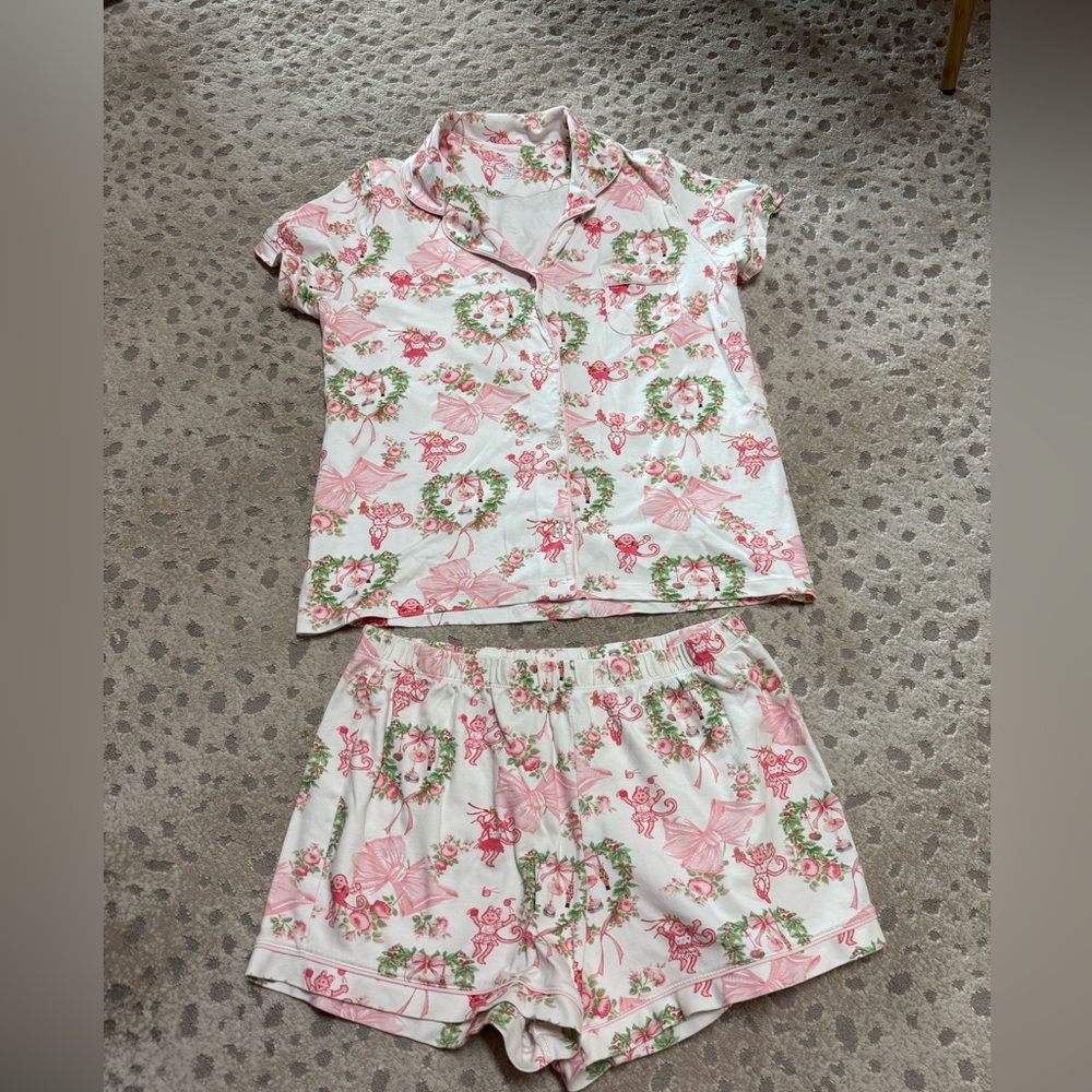 Roller Rabbit x LoveShack Fancy collab pjs size large